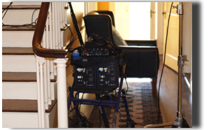 On the set of Homecoming
